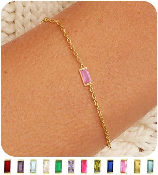 Wholesale Pearl Sailor Buckle Color Preserved Birth Stone Simple Bracelet Women's Electroplating Genuine Gold