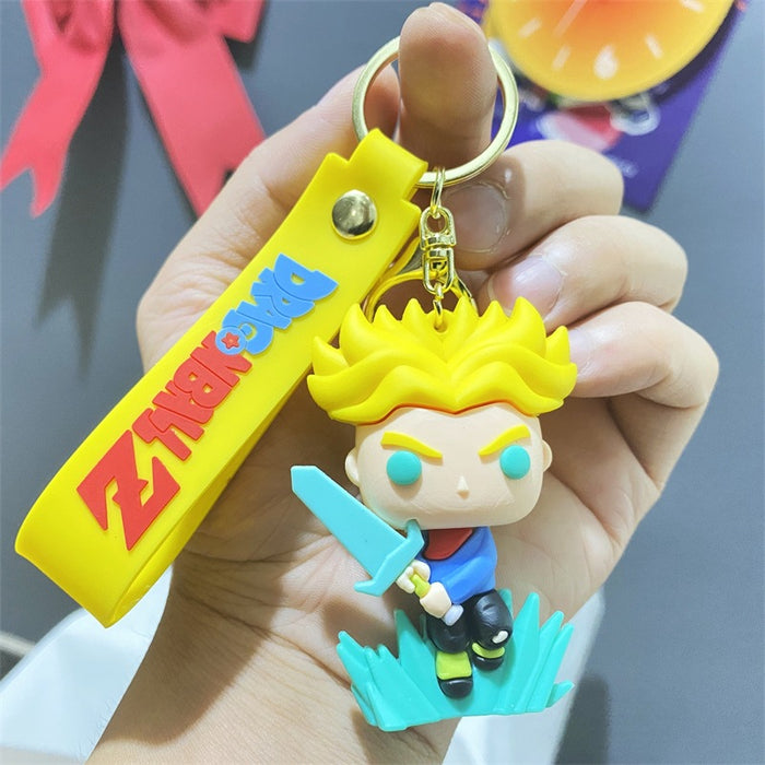 Wholesale Cartoon New  Silicone Doll  Keychain Pendant Cartoon Characters