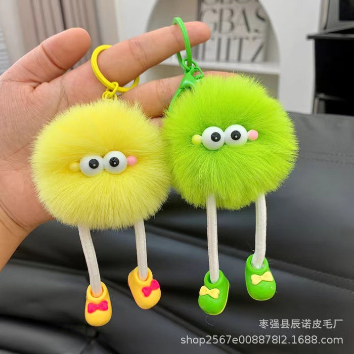Wholesale Glasses plush pendant, niche keychain bag