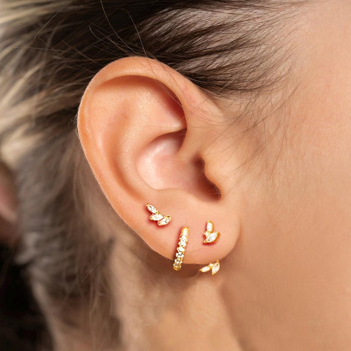 Wholesale Geometric square copper ear clip set