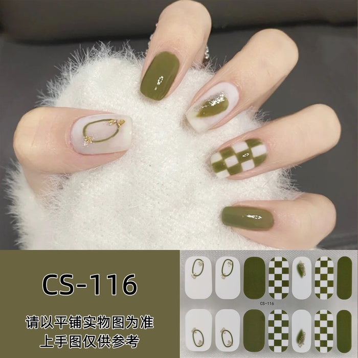 Wholesale No-bake Gel Waterproof Long-lasting 3D Nail Stickers JDC-NS-ARS003