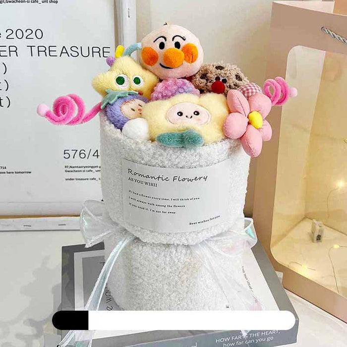 Wholesale Decorations Cute plush doll bouquet for Christmas.