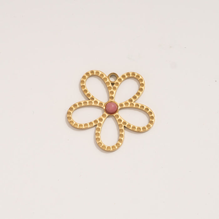 Wholesale Fashion and personalized stainless steel pendant Devil's Eye natural stone heart pendant wholesale