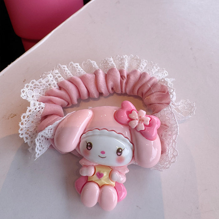 Wholesale Hair lace rubber band cute cartoon  hair band head rope does not hurt the hair elastic