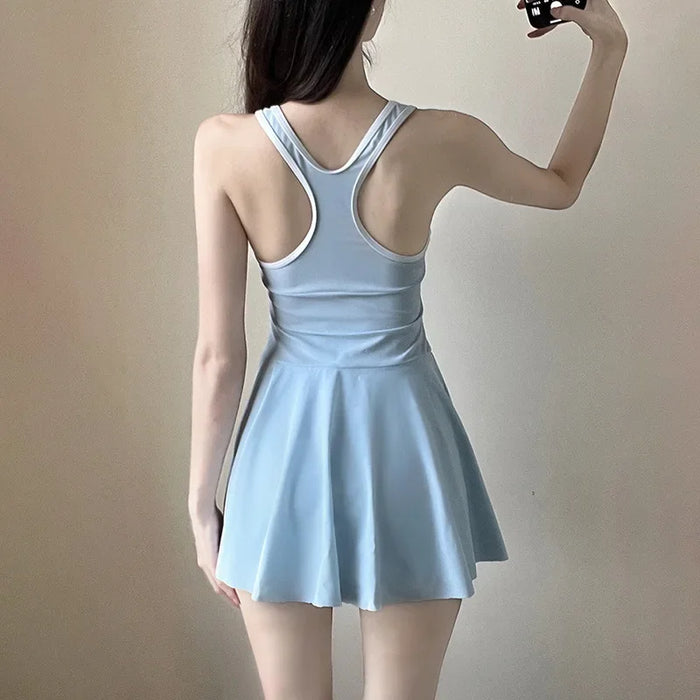 Wholesale Swimsuit one-piece flat skirt style swimming