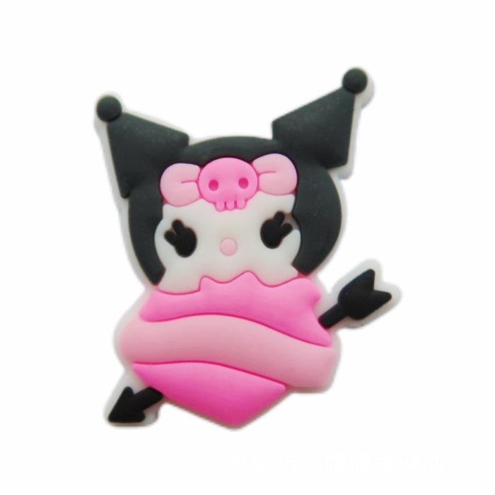 Wholesale 100 Pcs Shoe Flower Shoe Buckle Hole Shoe Accessories PVC Soft Glue Jewelry