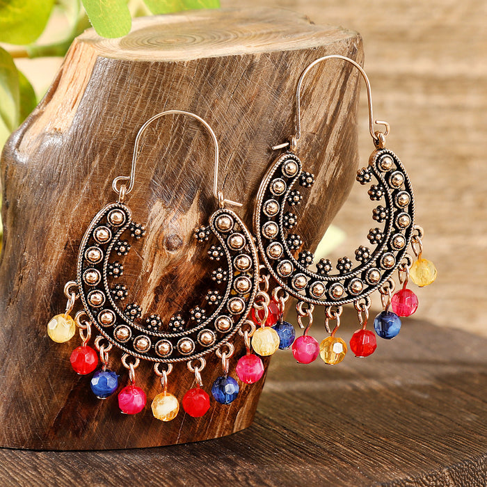 Wholesale Bohemian Tassel Earrings Vintage Style Fashion Accessory Gift MOQ≥2