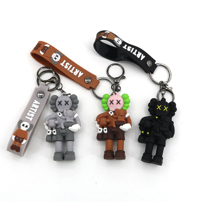 Wholesale Cartoon Couple Pendants Keychains JDC-KC-HaoAn022