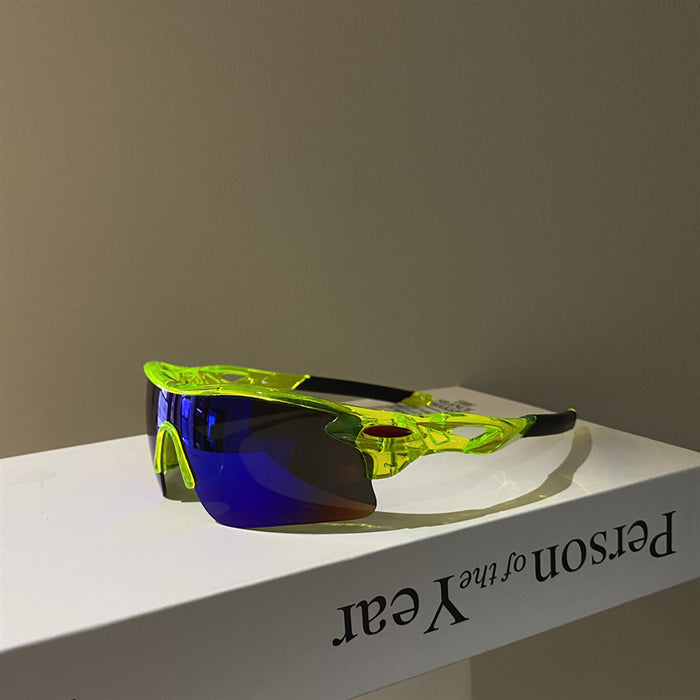 Wholesale Punk style one-piece sunglasses, personalized eye protection sunglasses