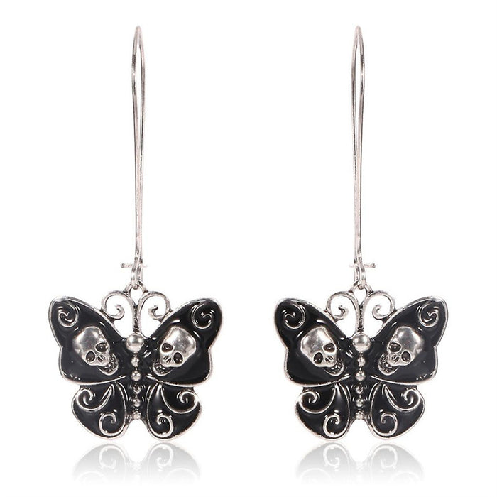 Wholesale 2pcs Retro Long Butterfly Simple Statemente Earrings