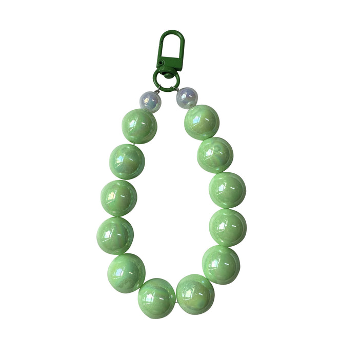 Wholesale Creative Colorful Bright Beads Hand Chain Keychain Couple Car Keychain Pendant