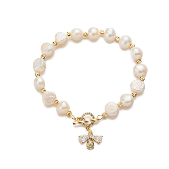 Wholesale Bees Pearl Bracelet Women's Simple Distinctive Handmade Jewelry Bracelet