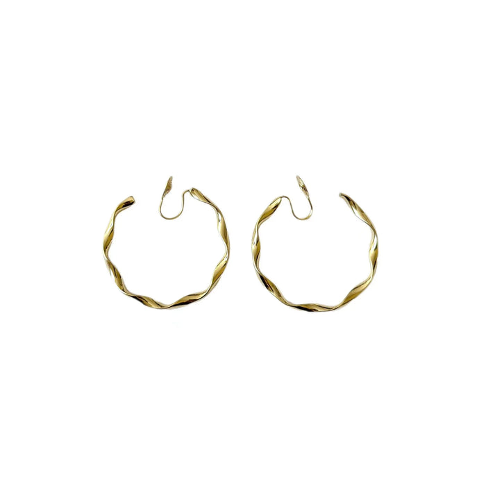 Wholesale Simple temperament, personality, light bending, large circle earrings