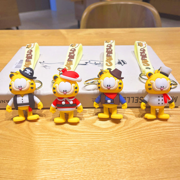 Wholesale Cute silicone cat keychain