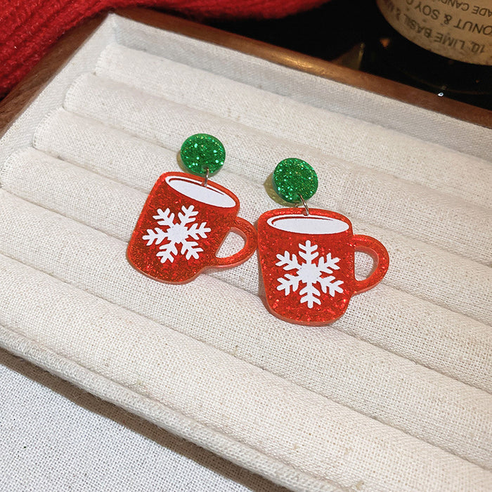 Wholesale  little devil skull heart dark earrings