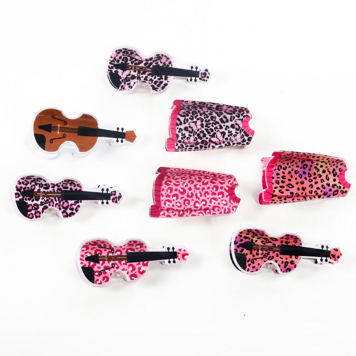 Wholesale Leopard Print Guitar Accessories Cartoon Hair Clips