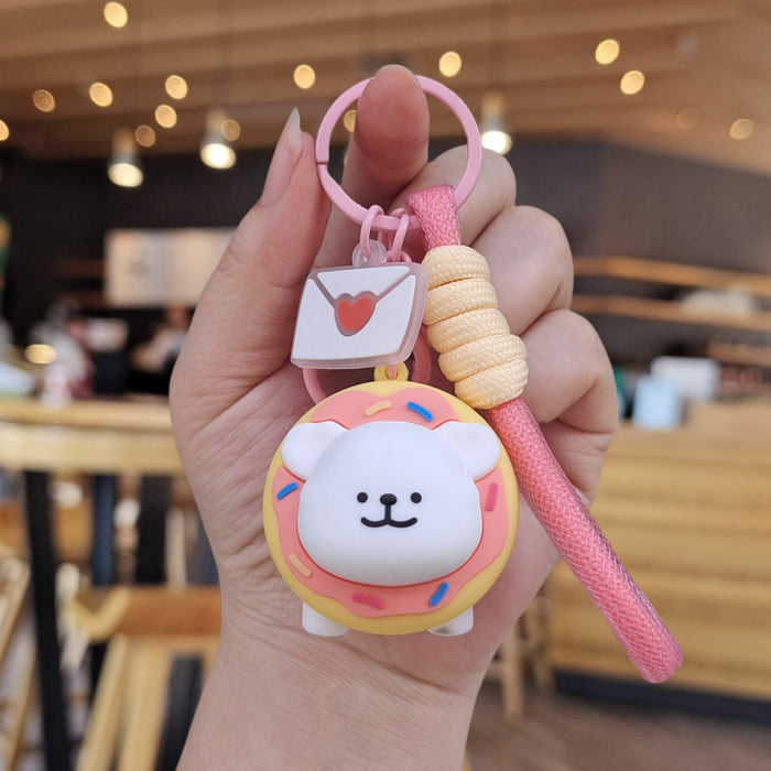 Wholesale Cartoon Silicone Doll Keychain JDC-KC-ZhuoRan013