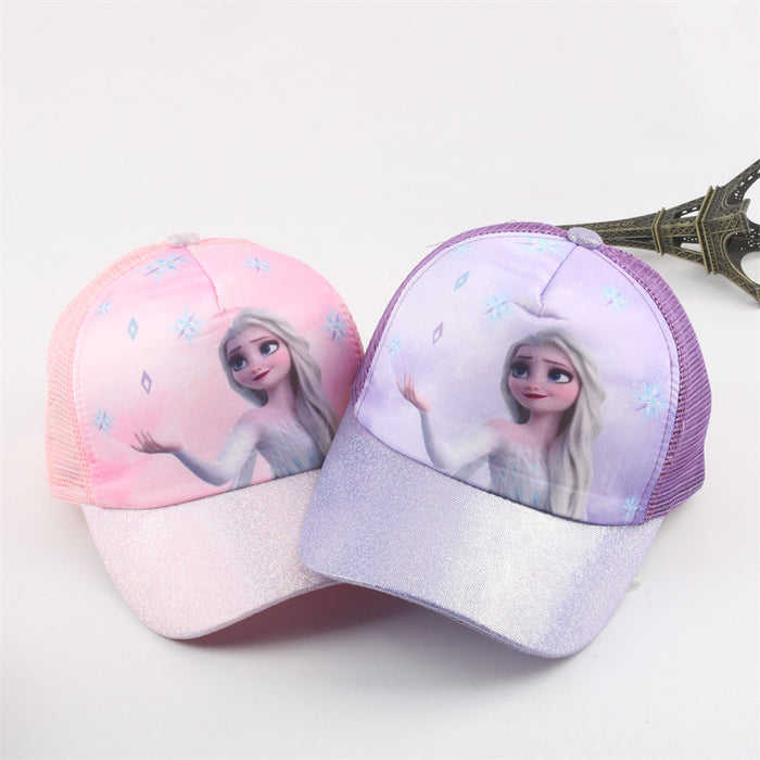 Wholesale Baby Hat Summer New Ice and Snow Girls Sunshade Cap Baseball Cap