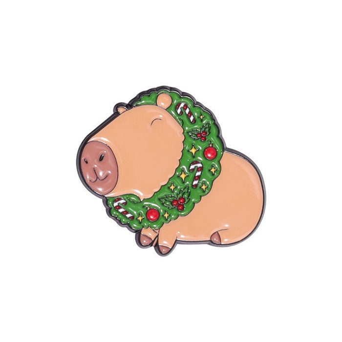 Wholesale Christmas personalized versatile cartoon metal brooch