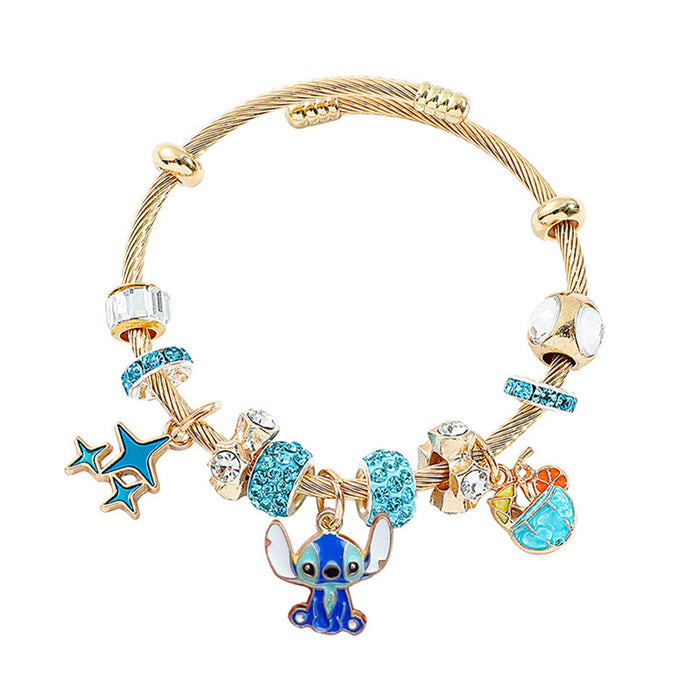 Wholesale Stainless Steel Beaded Bangle Bracelet Jewelry Accessory Boutique Resale Gift MOQ≥2