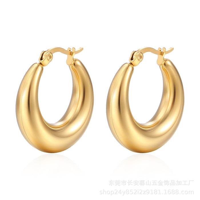 Wholesale Stainless Steel Hollow Earrings  Hollow Glazed Earrings
