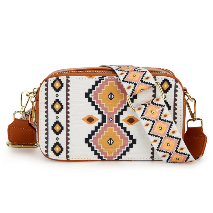 Wholesale Cotton and Linen Printed Bohemian Shoulder and Crossbody Bag JDC-SD-longl003