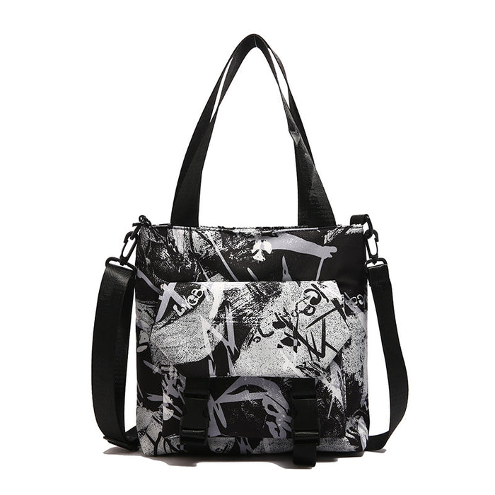 Wholesale Fashionable and casual versatile printed Oxford cloth bag, large capacity lightweight shoulder bag, trendy and versatile bag, new style