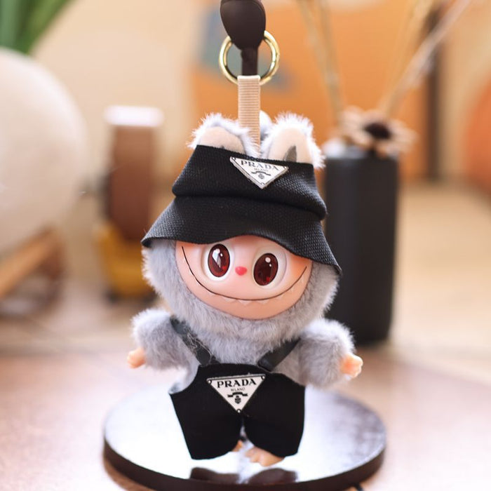 Wholesale cute vinyl rabbit pendant plush toy doll little rabbit bag pendant keychain doll