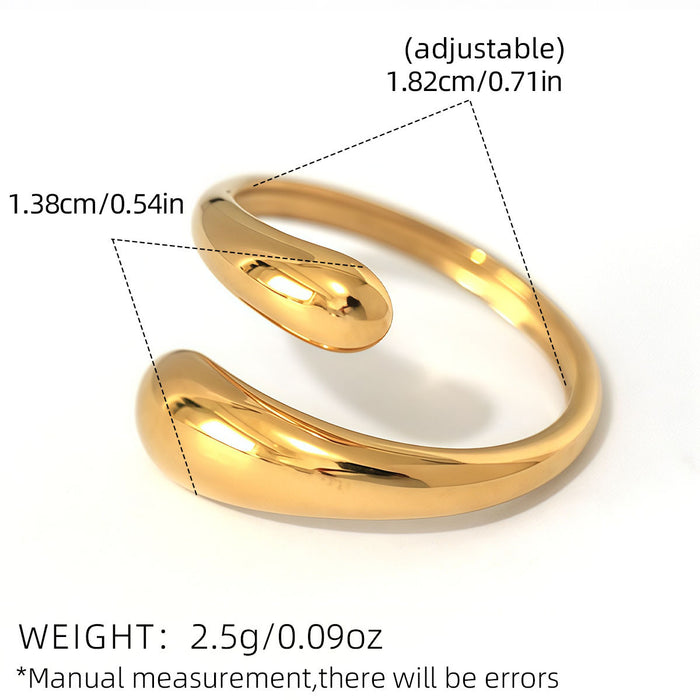 Wholesale Jewelry Stainless Steel 18K Gold Geometric Line  Accessible Design