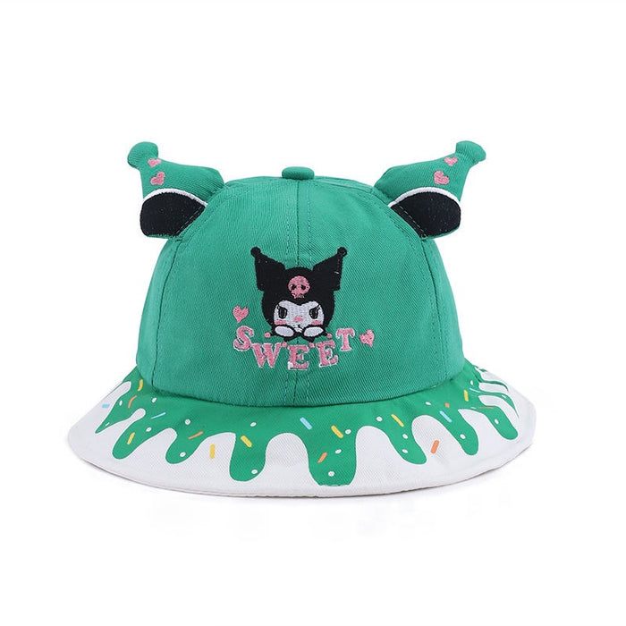 Wholesale Children's cartoon sun hat, girls' sun hat, fisherman's hat, large eave basin hat, sun hat, tourism