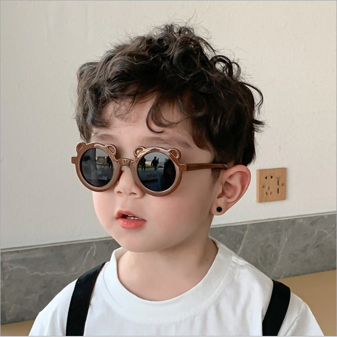 Wholesale New baby sunglasses matte children's sunglasses trendy retro glasses