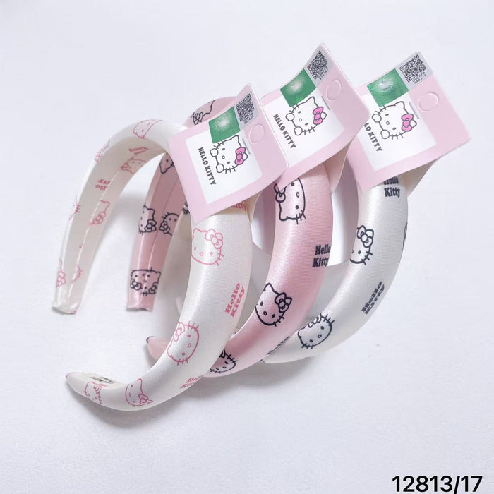 Wholesale Wide-brimmed Sponge Headband cartoon Fabric High Cranial Top Headband