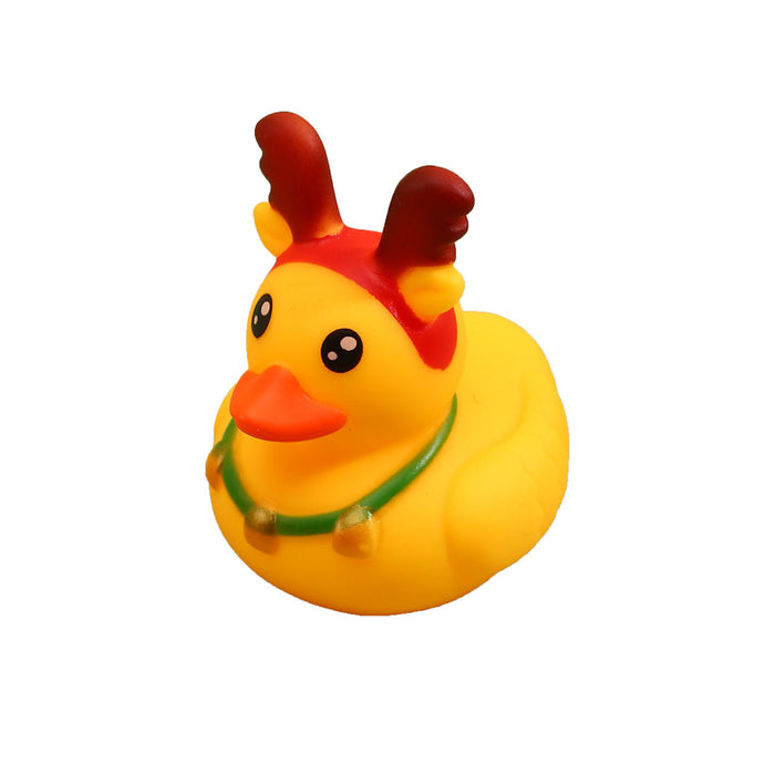 Wholesale Christmas Antlers Small Yellow Duck