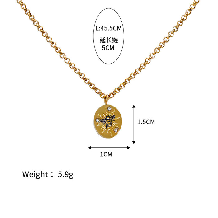 Wholesale Painted pendant necklace vacuum electroplating