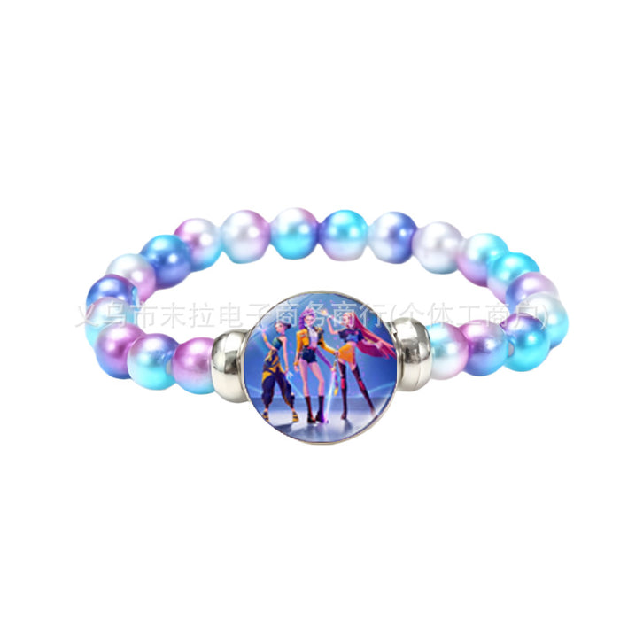 Wholesale K-Pop Cartoon Anime Colorful Beaded Bracelet
