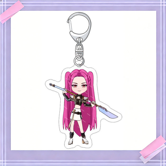 Wholesale 10pcs/set K-POP anime merchandise acrylic keychains and pendants