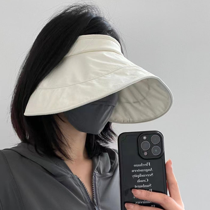 Wholesale Anti-UV foldable hat sunshade lightweight portable empty top breathable sun protection hat