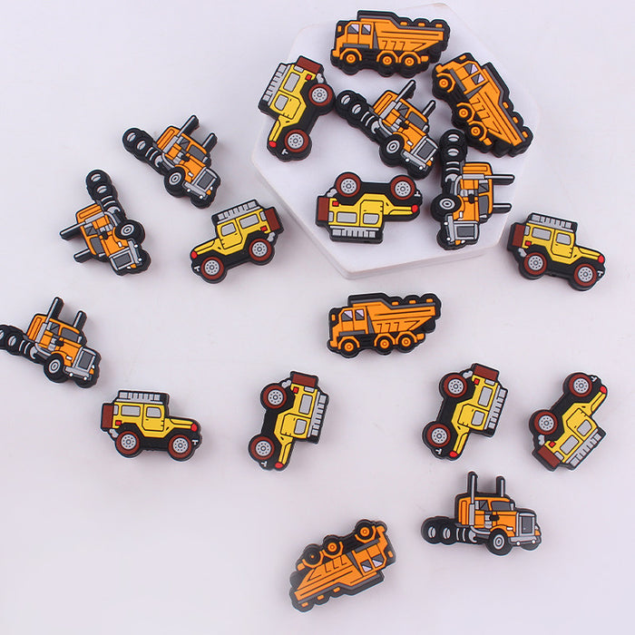 Wholesale Cartoon Car Silicone Focal Beads JDC-BDS-GuangTian017