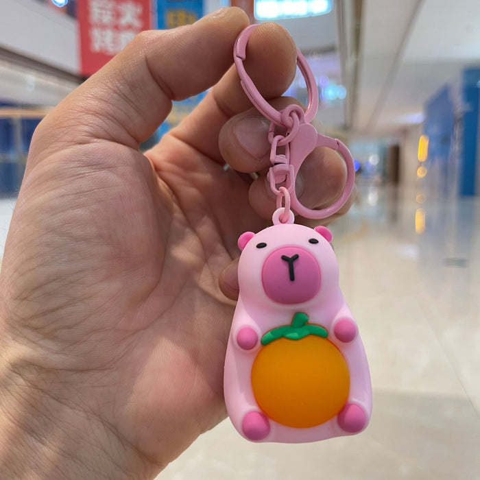 Wholesale Luminous night light keychain pendant, car bag hanging decoration, claw machine, small gift wholesale