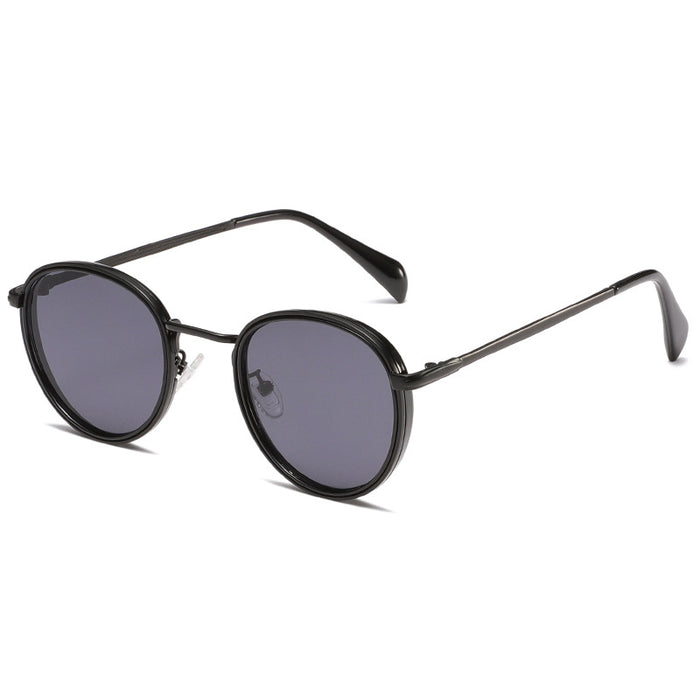 Wholesale Round-Frame Metal Anti-UV Sunglasses