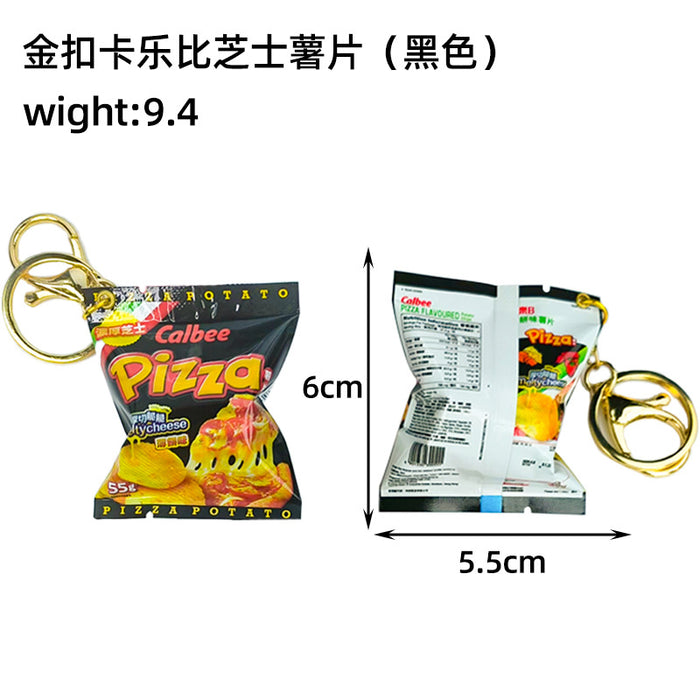 Wholesale Simulated Snack Bag Keychain Mini Snack Bag Car Keychain Pendant Bag Pendant