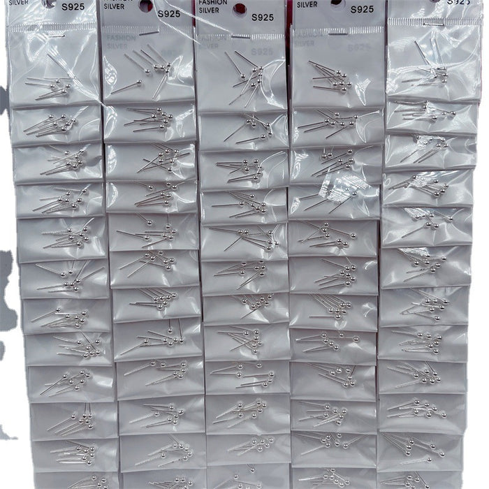 Wholesale New minimalist silver ear studs, silver needles, ear sticks, and ear needles