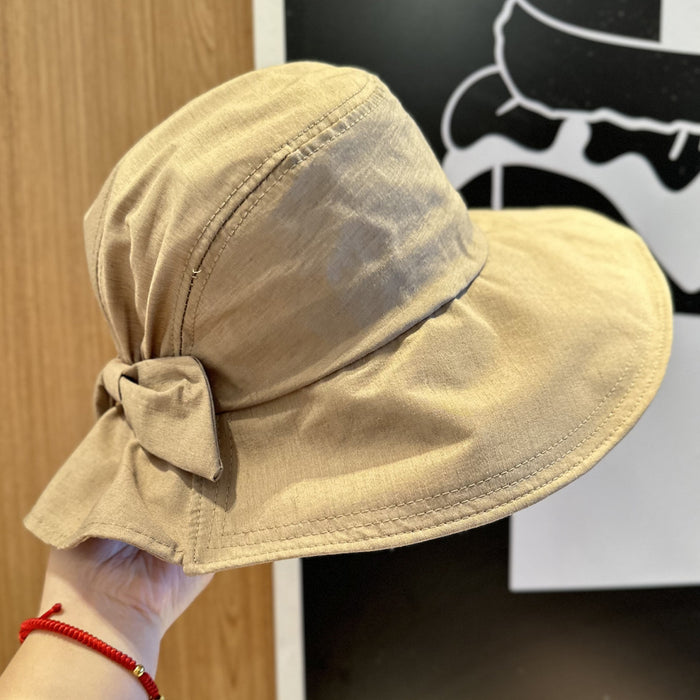 Wholesale Bow shaped sun protection fisherman hat, new travel basin hat