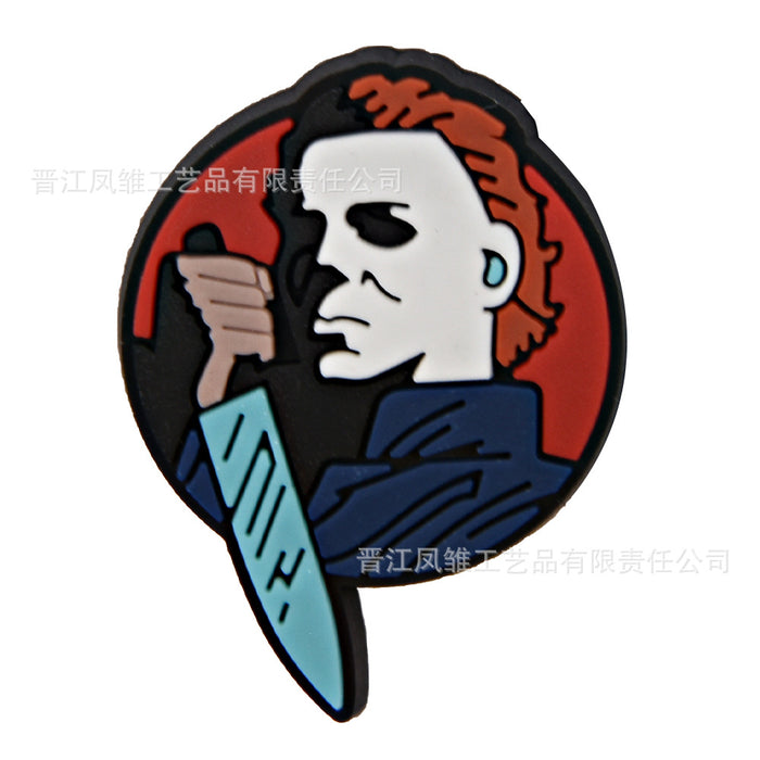 Wholesale 50pcs Horror Tarot  Series Shoes Charms Accessories Slippers Accessories Patch Decorative Shoe Buckle