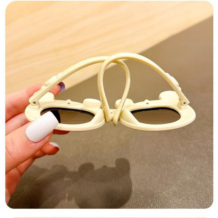 Wholesale Soft silicone sunglasses, cute cartoon polarized glasses, UV resistant sunshade sunglasses