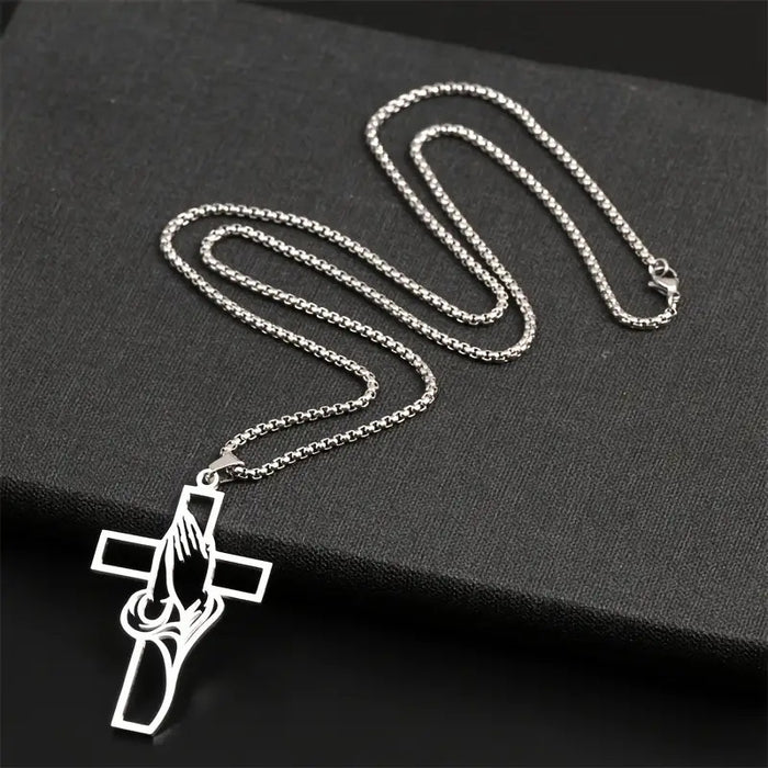 Wholesale Stainless Steel Necklace Pendant Prayer Faith Gift Gift