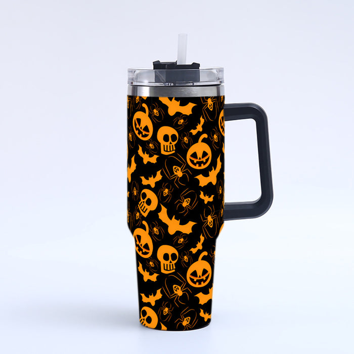 Wholesale Seasonal 3D Printed Handle Stainless Steel Tumbler 40oz Decorative Resale Accessory MOQ≥2