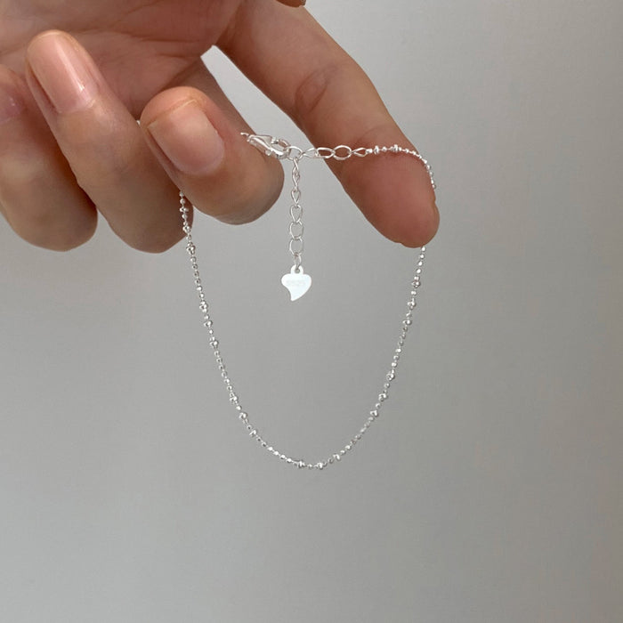 Wholesale Pure silver bracelet, bead, niche temperament, versatile accessory