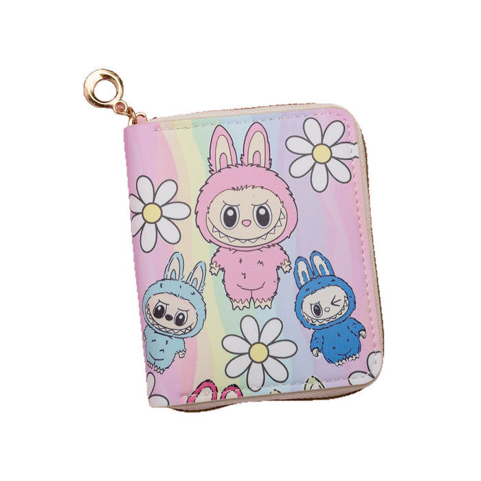 Wholesale Cute Cartoon Print Short Kids Wallet
