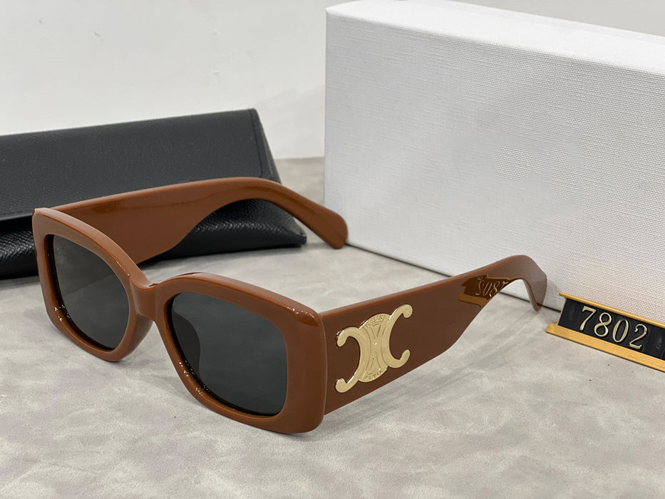 Wholesale  Square Wide-leg Sunglasses Women's  Retro Sunglasses Sunscreen Personalized All-match Glasses